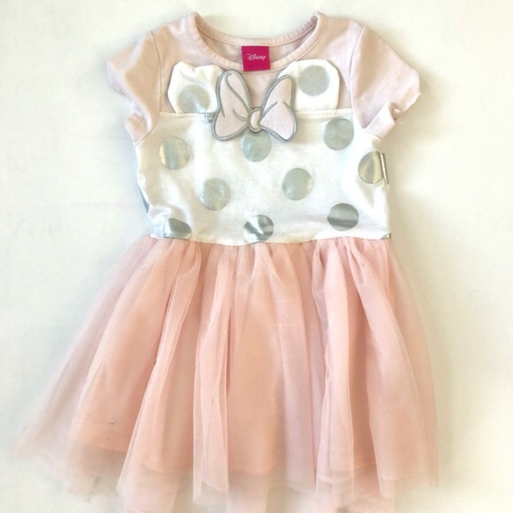 Disney Pink Tulle Minnie Mouse Dress 3T